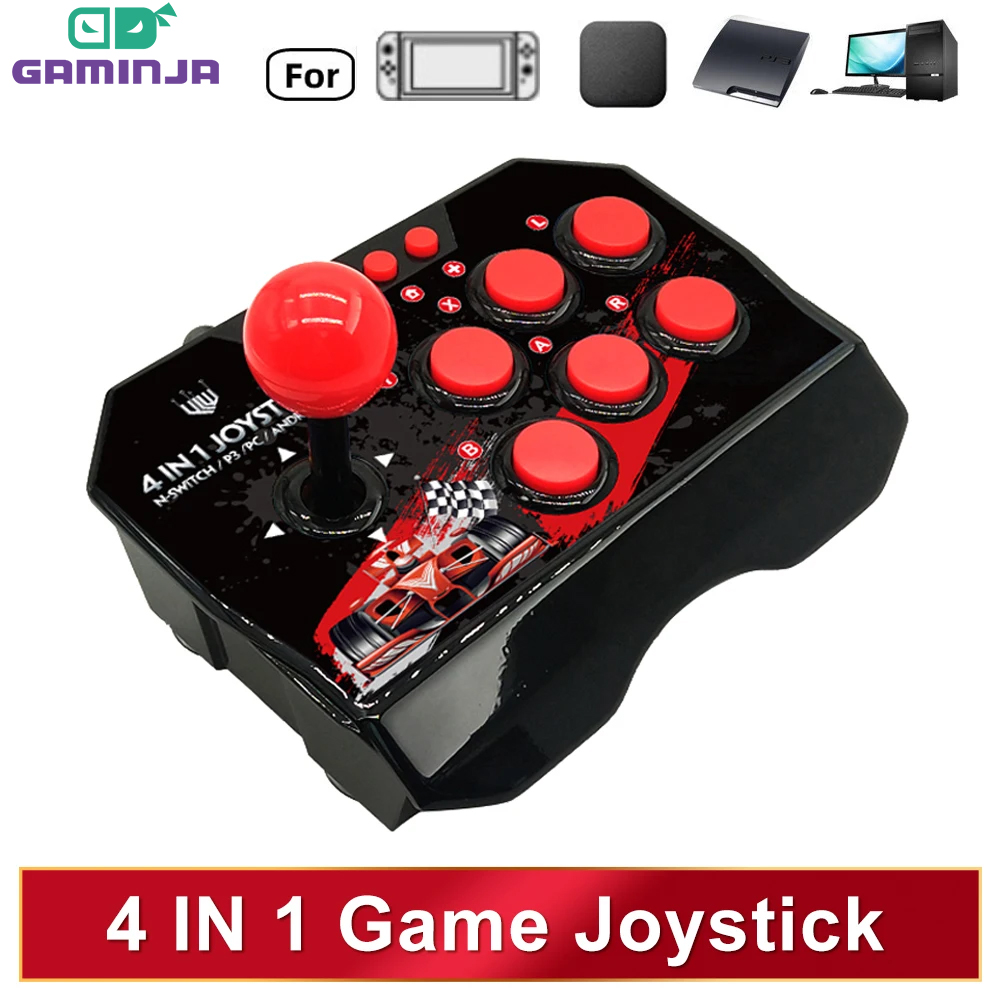 Arcade Vibes - GAMINJA 4-in 1Game Joystick con cavo